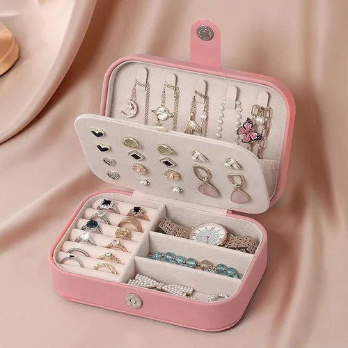 Korean Ins Style Portable Jewelry Storage Box.