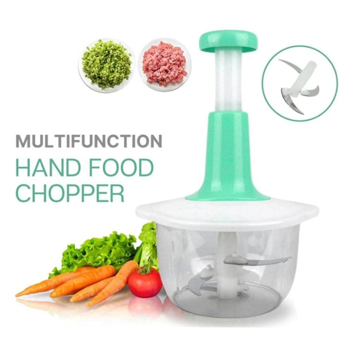 Manual Food Chopper – Hand-Powered Vegetable Cutter & Fruit Dicer for Quick Prep