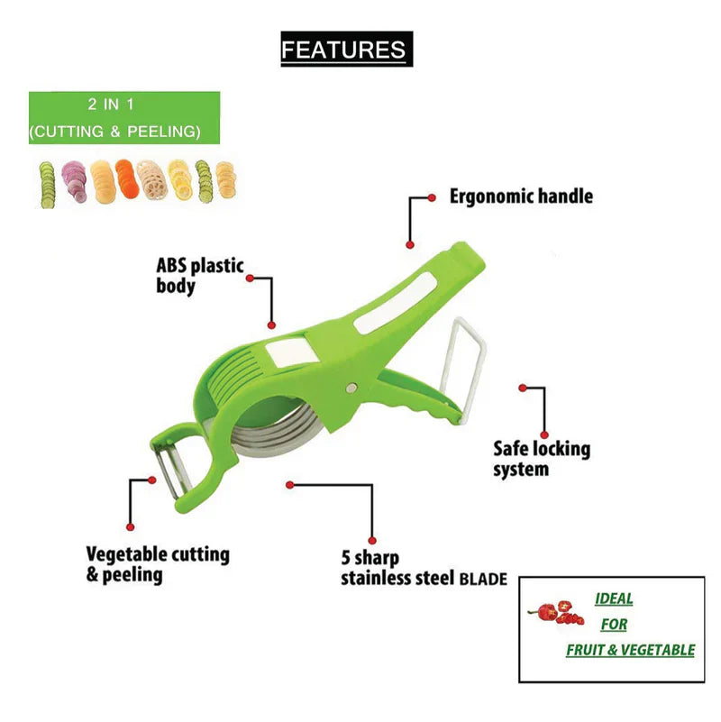 2 in 1 Salad Cutter (Peeler+Cutter)