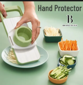 5-in-1 Adjustable Vegetable Slicer & Mandoline Cutter – Multi-Purpose Kitchen Tool for Effortless Slicing, Dicing & Grating