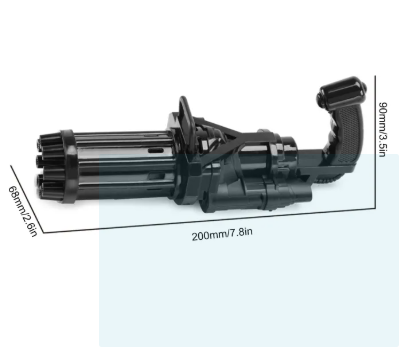 1 PC Gatling Bubble Machine 8 Hole Kids
